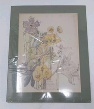 Mounted Charles Rennie Mackintosh Print Spurge 1909 University of Glasgow 
