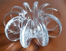 Rosenthal Studio Line Glass Flower Candle Holder Mid Century Modern 1960’s 4”