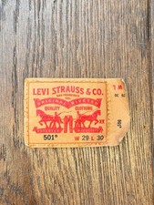 Vintage 501 Levi's labels -