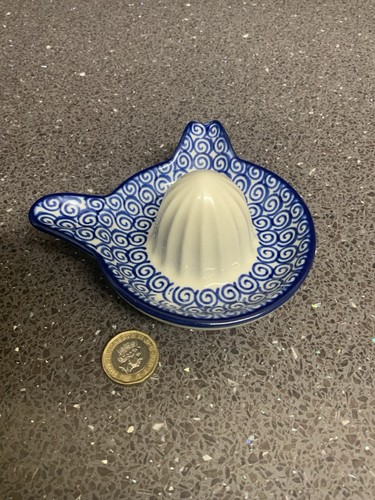 Polish pottery juice reamer - pottery,