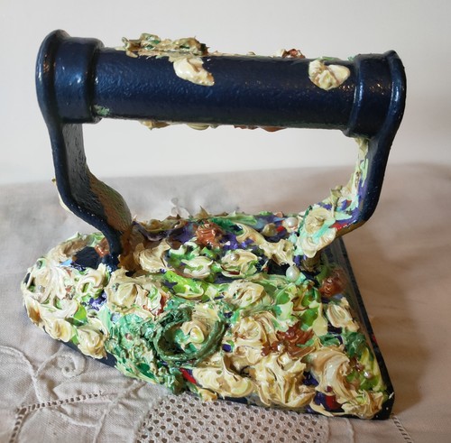 Antique cast iron heavily hand - antique,