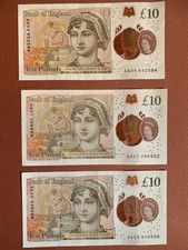 3 AA £10 Notes