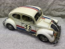 Tin Plate Car VW Beetle Bug Decorative Model/ornament  Handmade 53 Herbie