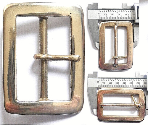 Solid brass full belt buckle - solid,