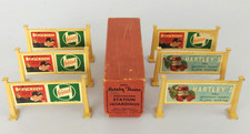 O Gauge HORNBY TRAINS Half Dozen Station Hoardings Castrol / Brylcreem / Raleigh