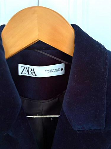 Zara women navy - navy, velvet