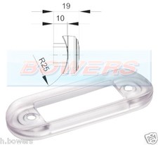 Clear Curved Rubber Mounting