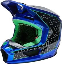 Fox V1 PERIL Motocross MX Race OffRoad Helmet  BLUE Adults