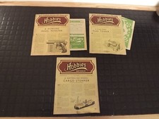  3 X HOBBIES WEEKLY FEB  1944 WITH PLANS (243)