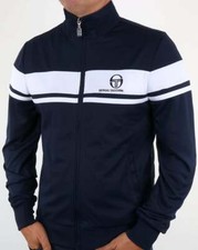 Sergio Tacchini Men's Masters Track Top Navy White - Retro, 80s Casual Classics