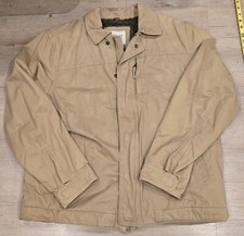 Old Navy Men's Cozy- "Fur" Lined Barn Jacket Size XXL Khaki Sherpa Coat 