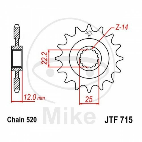 Sprocket z12 520 726 gas - 726.38.41,