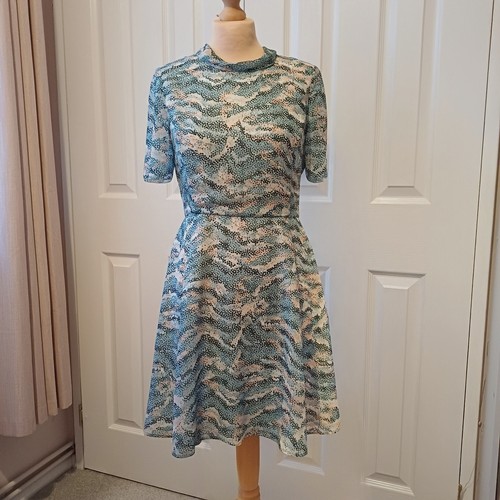 Reiss blue dot wave mini - blue,