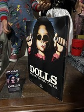 Vtg 1988 Dolls Mini Standee - Horror Movie Hanging Display - Video Store Promo