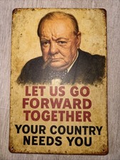 Winston Churchill 12 X 8