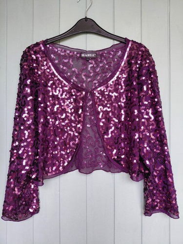 Maner purple sequin cropped - maner,