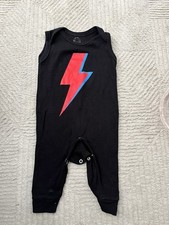 Black Lightening Bolt Baby