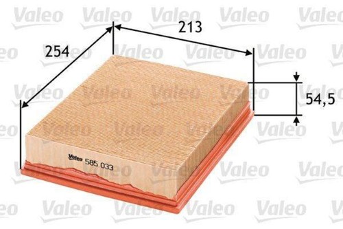 Valeo air filter - valeo, opel