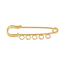 ❤ 5 x GOLD Plated 5 Loop