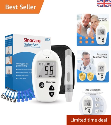 Safe accu blood sugar monitor - sugar,