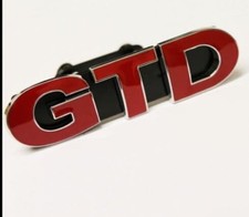 Red GTD Front Grill Badge Emblem For VW Golf MK6 MK7 MK7.5 MK8 Mark 6 7 8 GTD