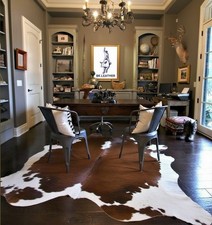 REAL 100% COWHIDE RUG TRICOLOR