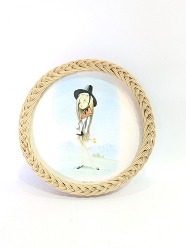 Vintage welsh maid serving - maid,
