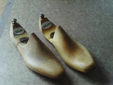 Vintage Mobbs & Lewis Ltd 'Wearra' Hinged Wooden Shoe Trees-Vintage Shop Display