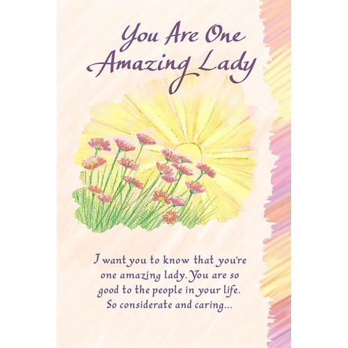 Amazing lady heartfelt - amazing,