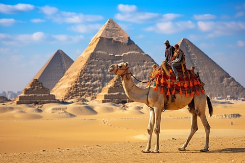 Egyptian pyramids canvas - egyptian,