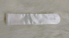 Dior White Satin Headband