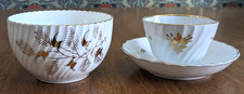 Chamberlain Worcester Coalport English Porcelain 18th Century Cup Saucer & Bowl