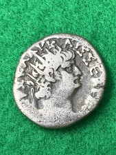 Nero Billon Tetradrachm Alexandria Egypt. Reverse: Eagle standing AD64-65