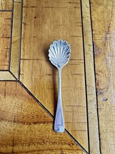 Antique Hallmarked Sterling Silver Salt Cellar Spoon Or Jam Spoon