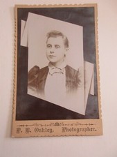 Cabinet card photo women P. B