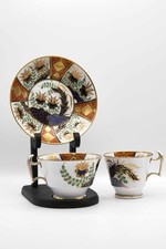 Antique Spode Painted Two Cups