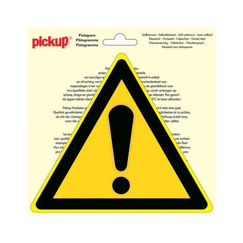 Hazard stickers 200mm - stickers,
