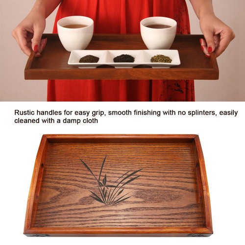 Large wood serving tea - —large,