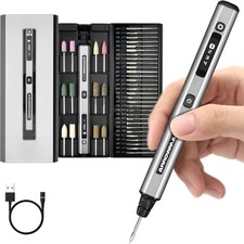 ARROWMAX Mini Electric Engraving Pen, HollowCup Motor, 42 Bits with Aluminum Cas
