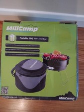 Boxed MiliCamp Portable BBQ With Cooler Bag (Opened But Never Used)