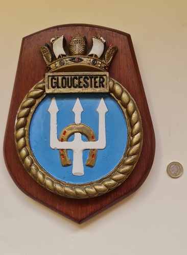 Original royal navy ship crest - original,