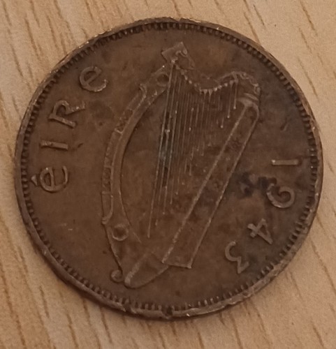 Ireland half penny coin 1943 - ireland,