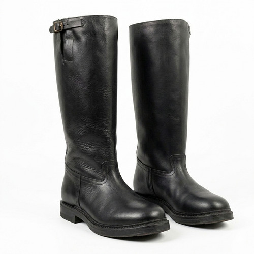 Ww2 german officer boots black - german,