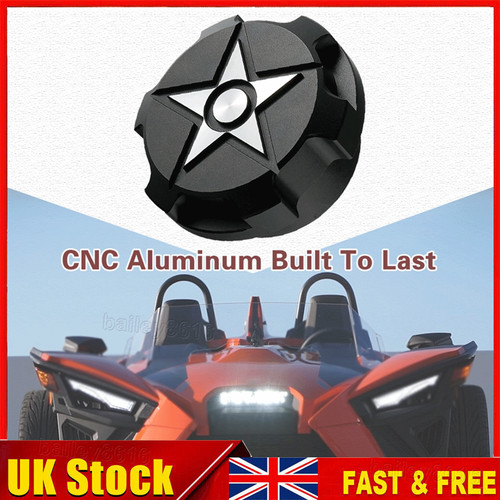 Black fuel gas cap - black, for