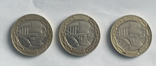 Rare two pound coin 2006 - two,