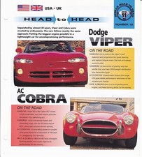 Dodge Viper RT/10 vs. AC Cobra