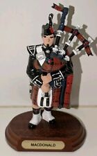 ROCKPARK SCOTLAND ROYAL SCOTS GUARD SCOTTISH PIPER "MACDONALD" 14cm FIGURINE.