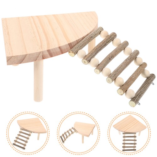 Hamster platform wooden ladder - platform,