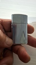 Vintage very rare 90s slim ladies Zippo pocket petrol lighter good working order