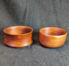 Two Small Turned Wooden Bowls